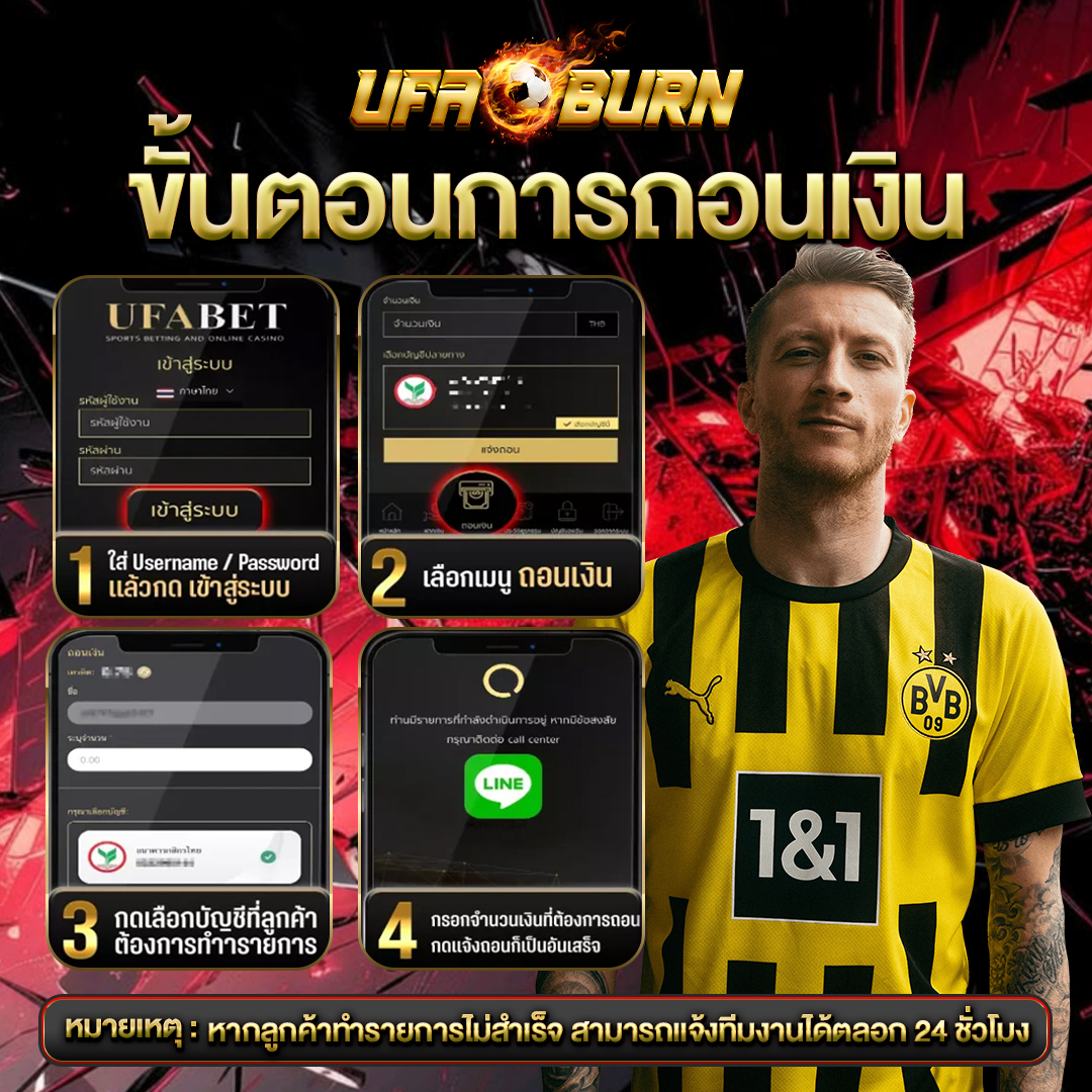 ขั้นตอนการถอนเงิน